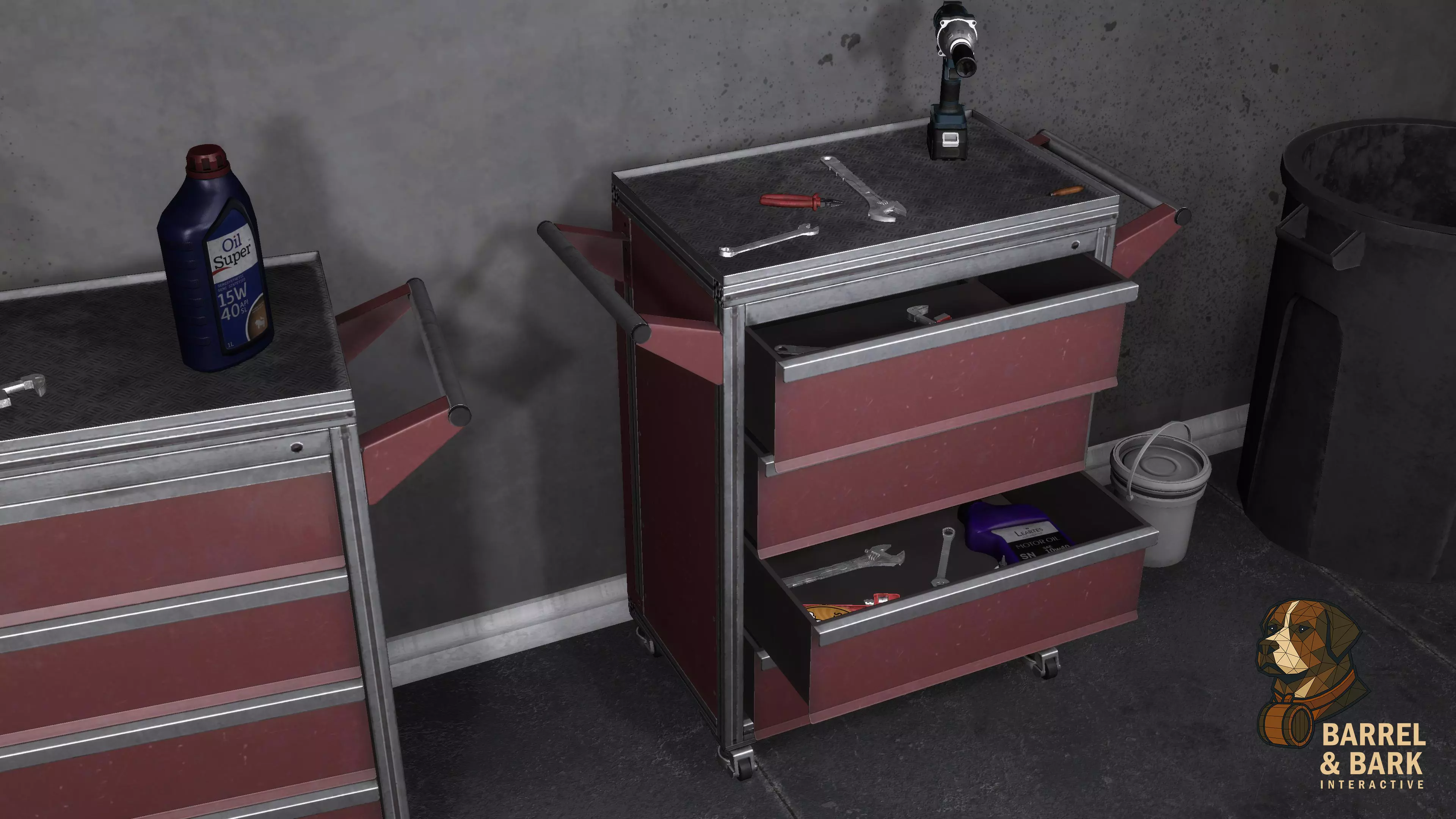 Tire Repair Shop Low-poly 3D model_18