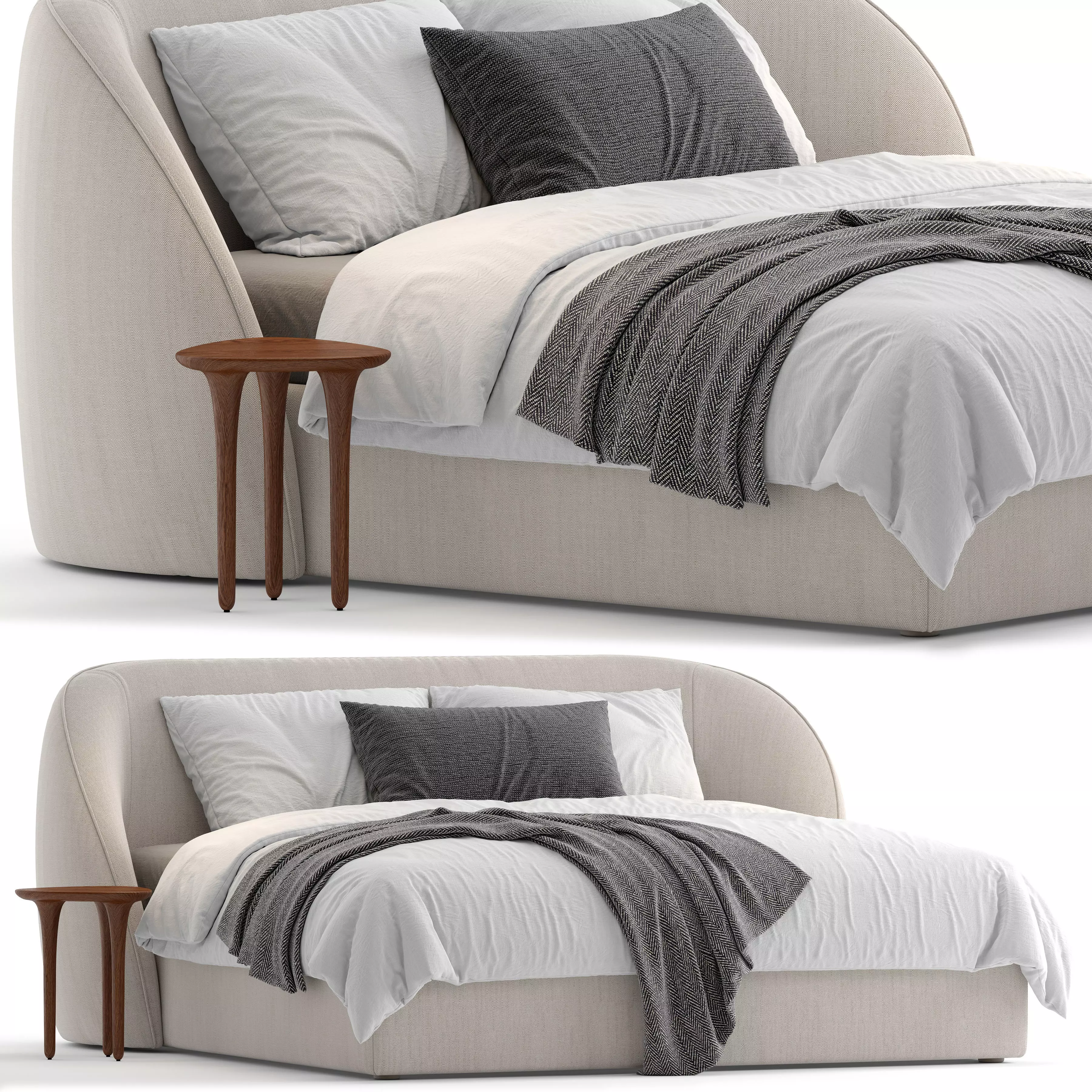 Bed Tess 2 by Dantonehome 3D model_0