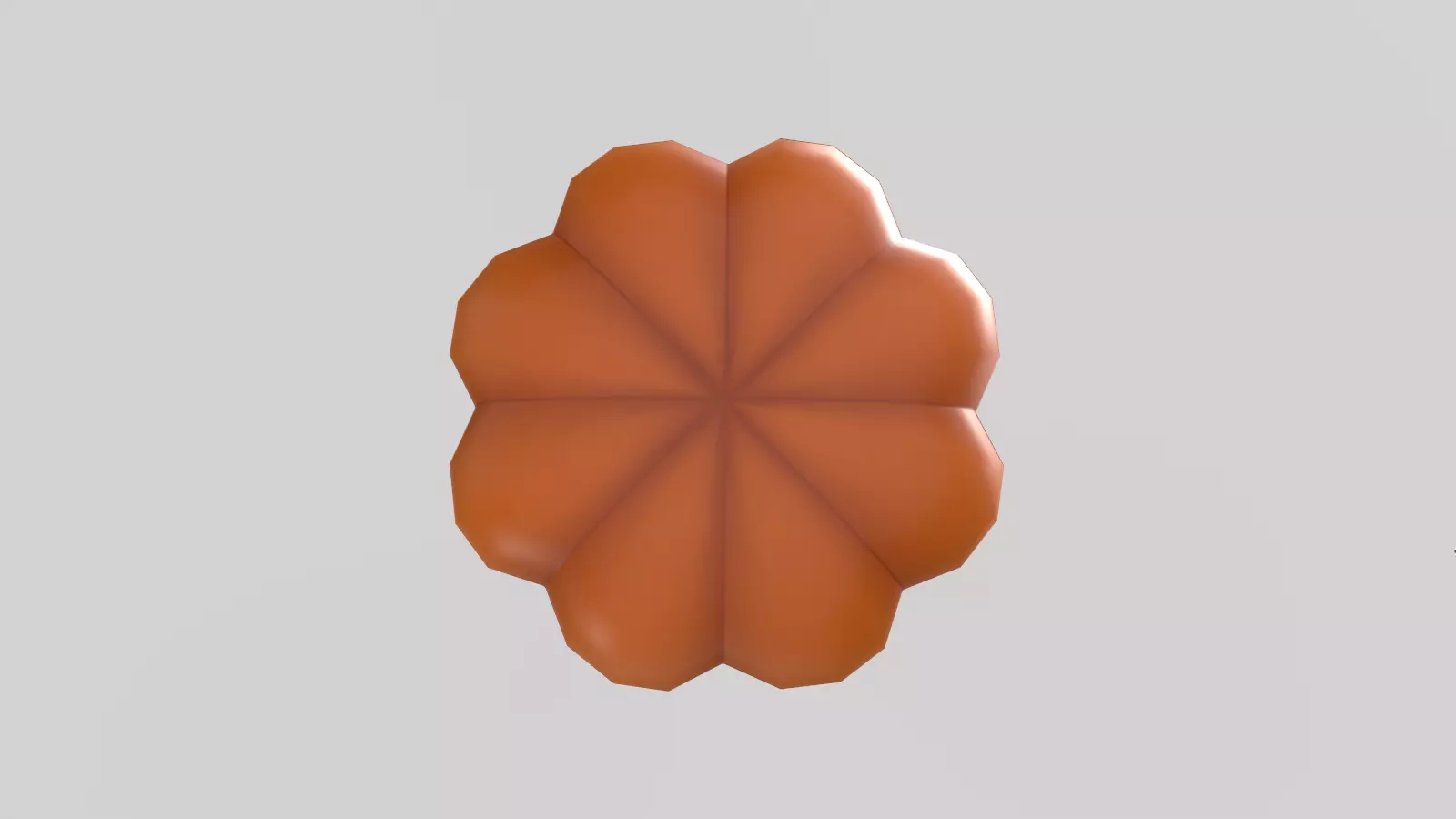 Stylized Low-Poly Pumpkin Low-poly 3D model_10
