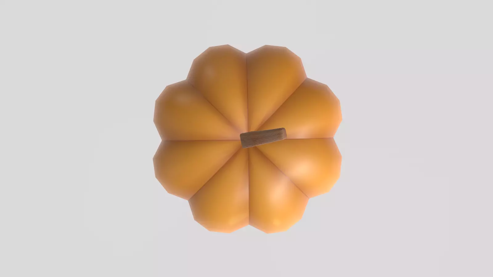 Stylized Low-Poly Pumpkin Low-poly 3D model_9