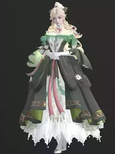 FantasyNobleLady3DModel