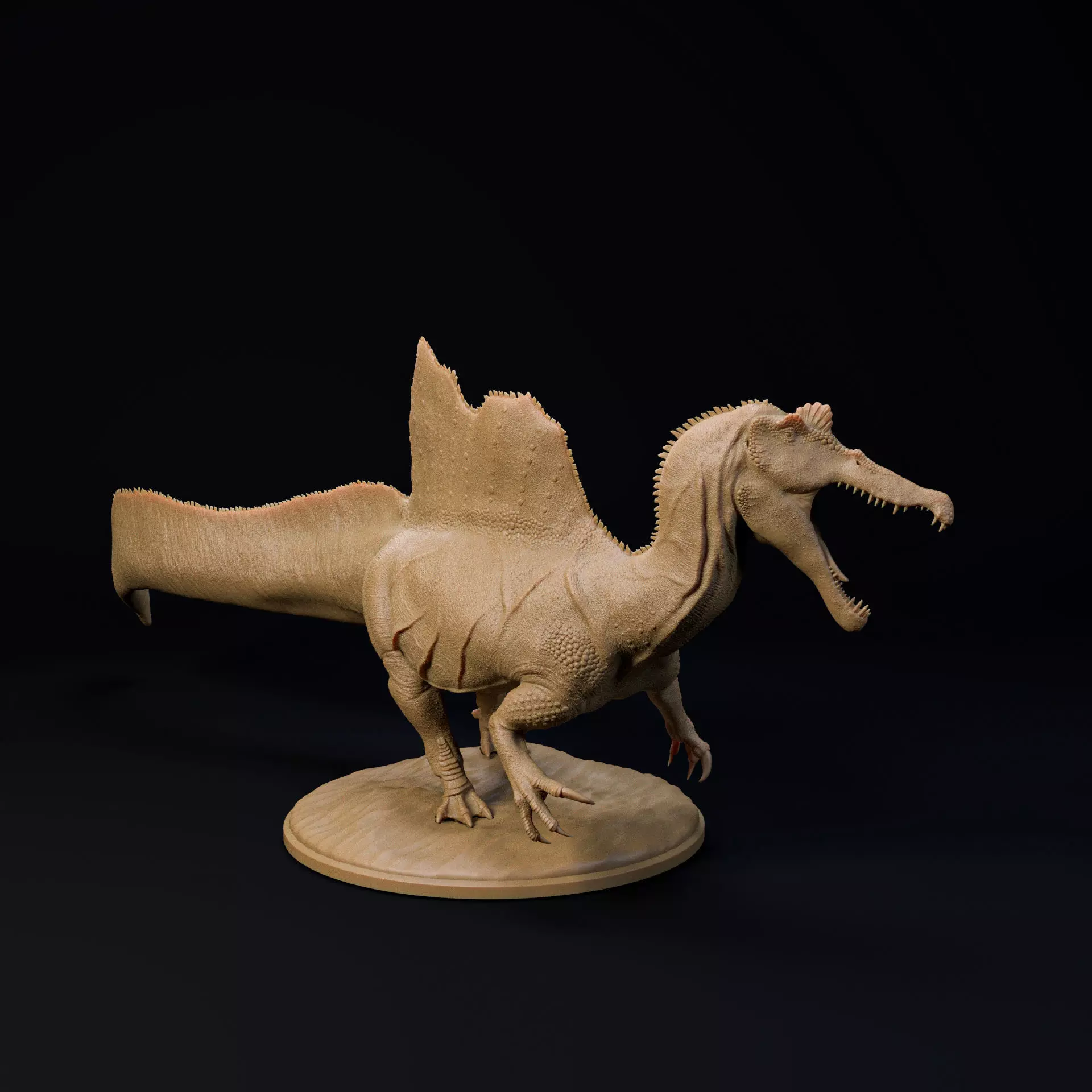 Spinosaurus 32mm scale pre-supported dinosaur 3D print model_1