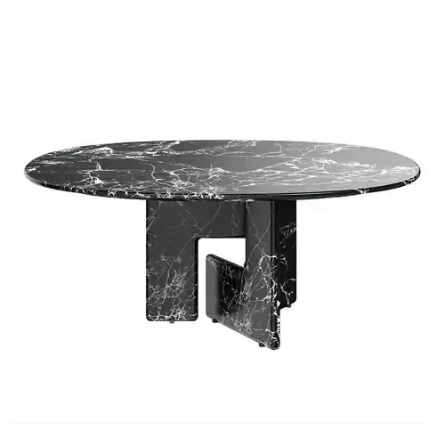 Nico Round Marble Table by Minotti