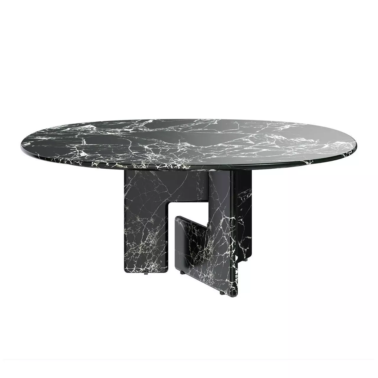 Nico Round Marble Table by Minotti 3D model_0