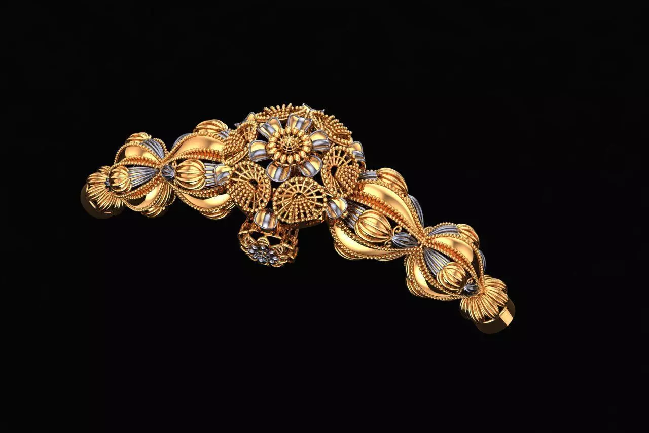 Fusion Bangle antique 01 3D print model_0