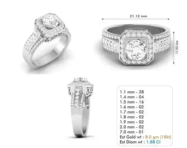 Diamond Wedding Ring  98