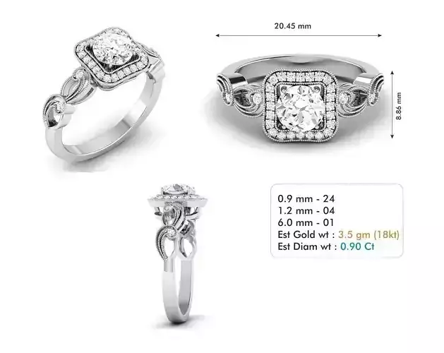 Diamond Wedding Ring  91