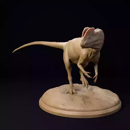 Dilophosaurus 32mm scale pre-supported dinosaur