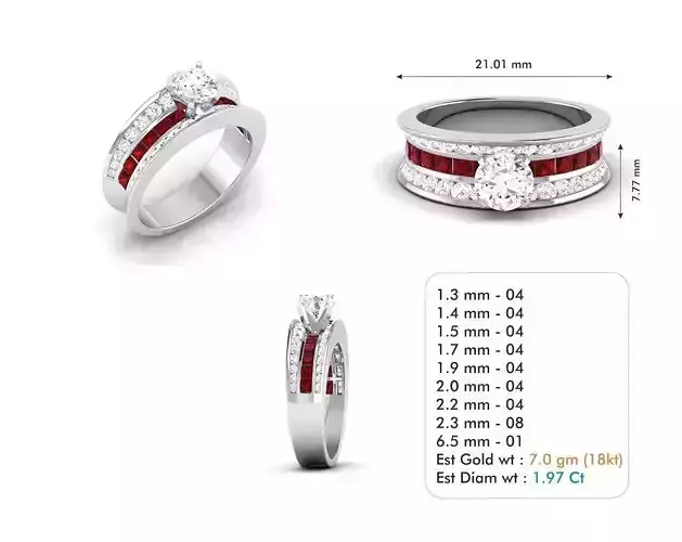 Diamond Wedding Ring  80