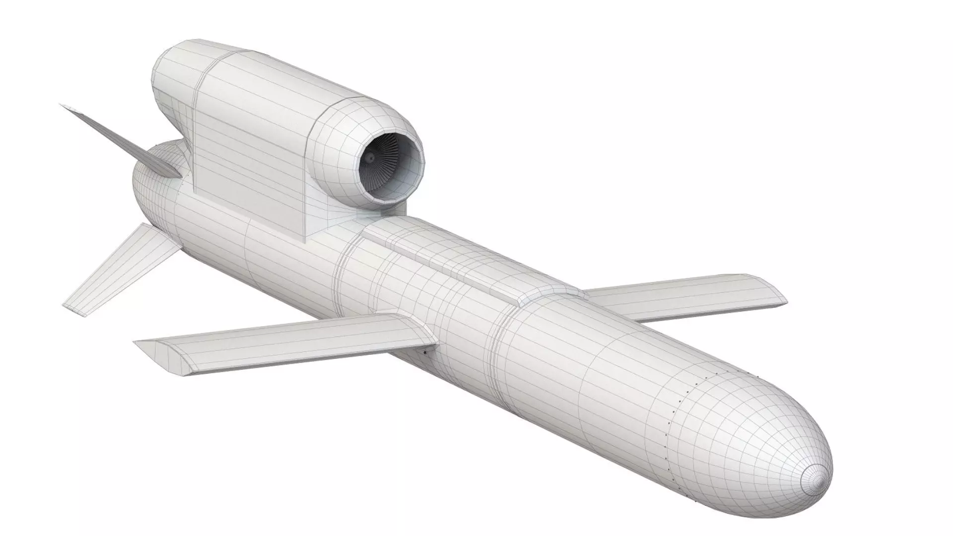 FP-5 Flamingo Ukrainian ground-launched cruise missile  3D model_10