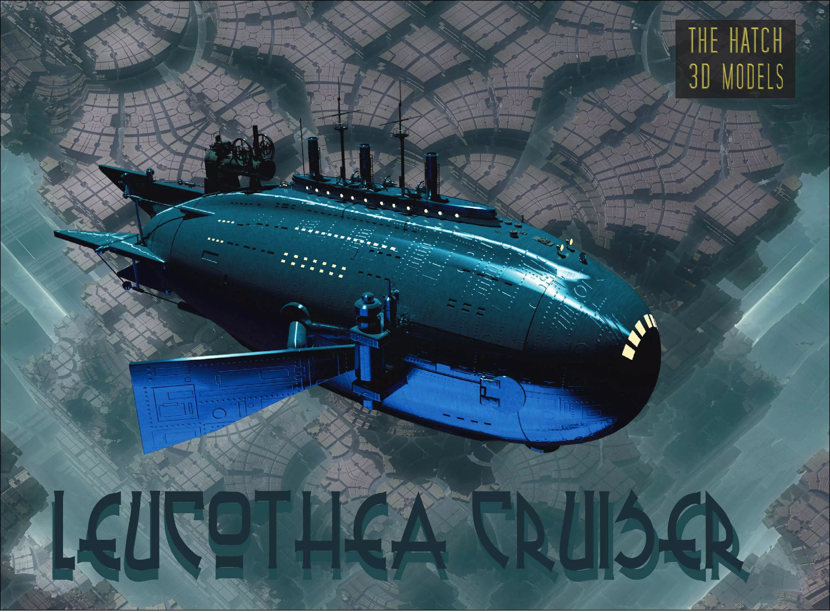 Leucothea submarine cruiser 3D model