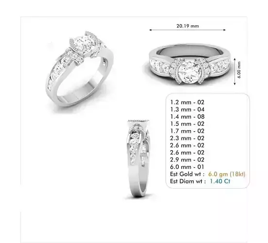 Diamond Wedding Ring  57