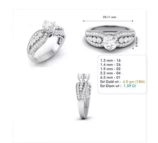 Diamond Wedding Ring  55