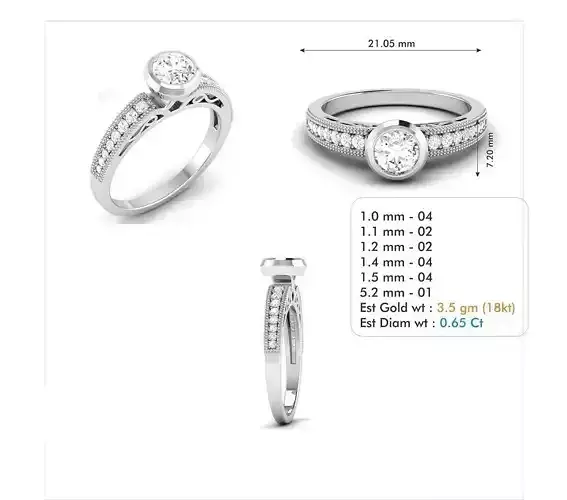 Diamond Wedding Ring  54