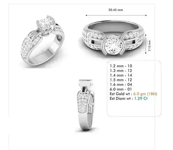 Diamond Wedding Ring  52