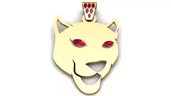 WOLF FACES PENDANT 