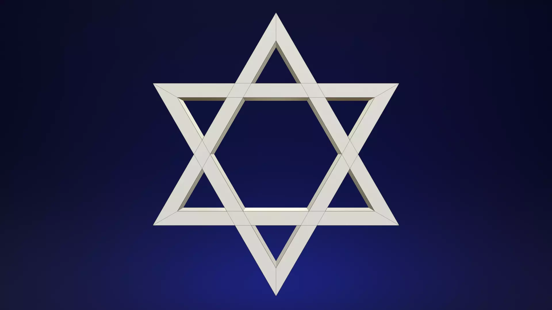 David Star for 3d print Free 3D print model_1