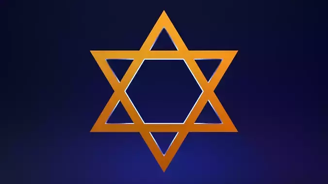 David Star for 3d print Free 3D print model