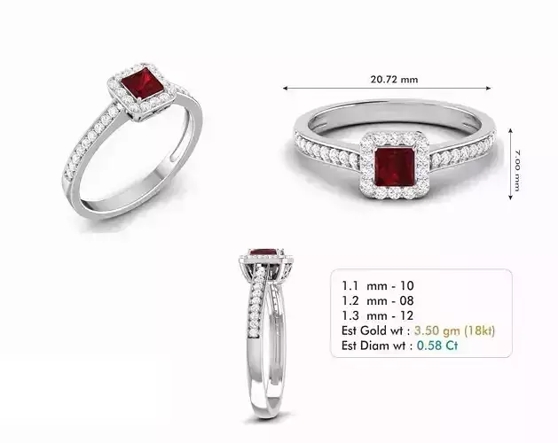 Diamond Wedding Ring  349