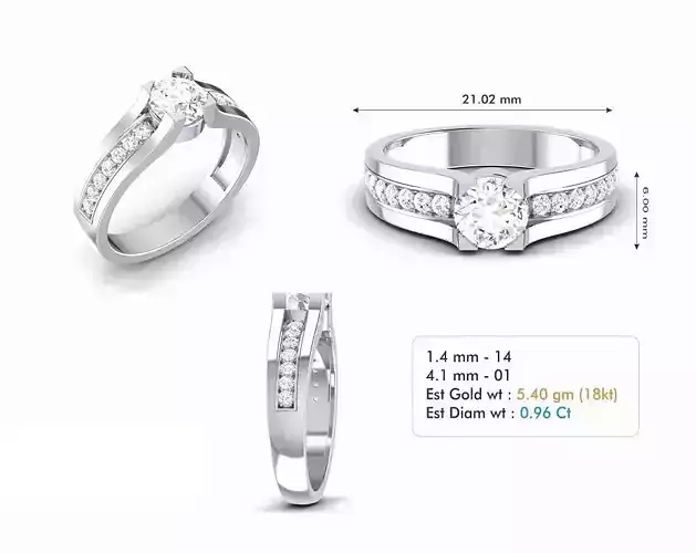 Diamond Wedding Ring  348