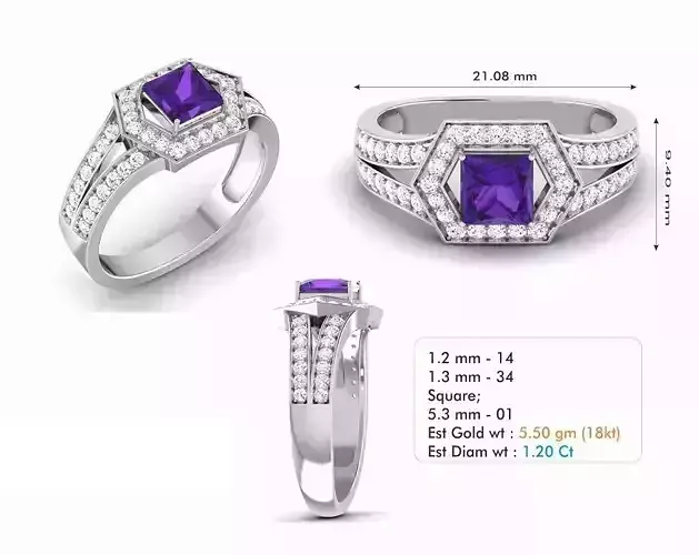 Diamond Wedding Ring  344