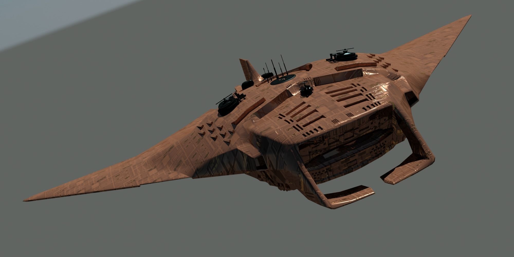 Fantasy Manta sub 3D model_10