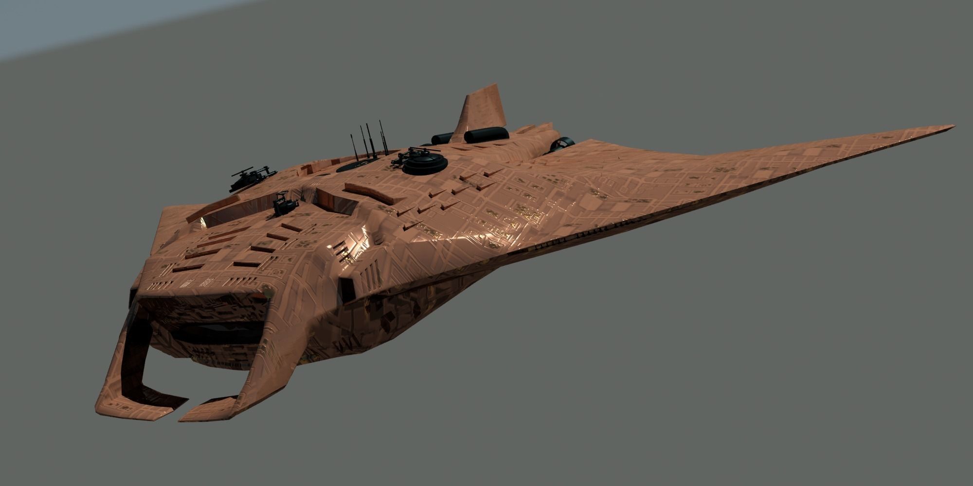 Fantasy Manta sub 3D model_9