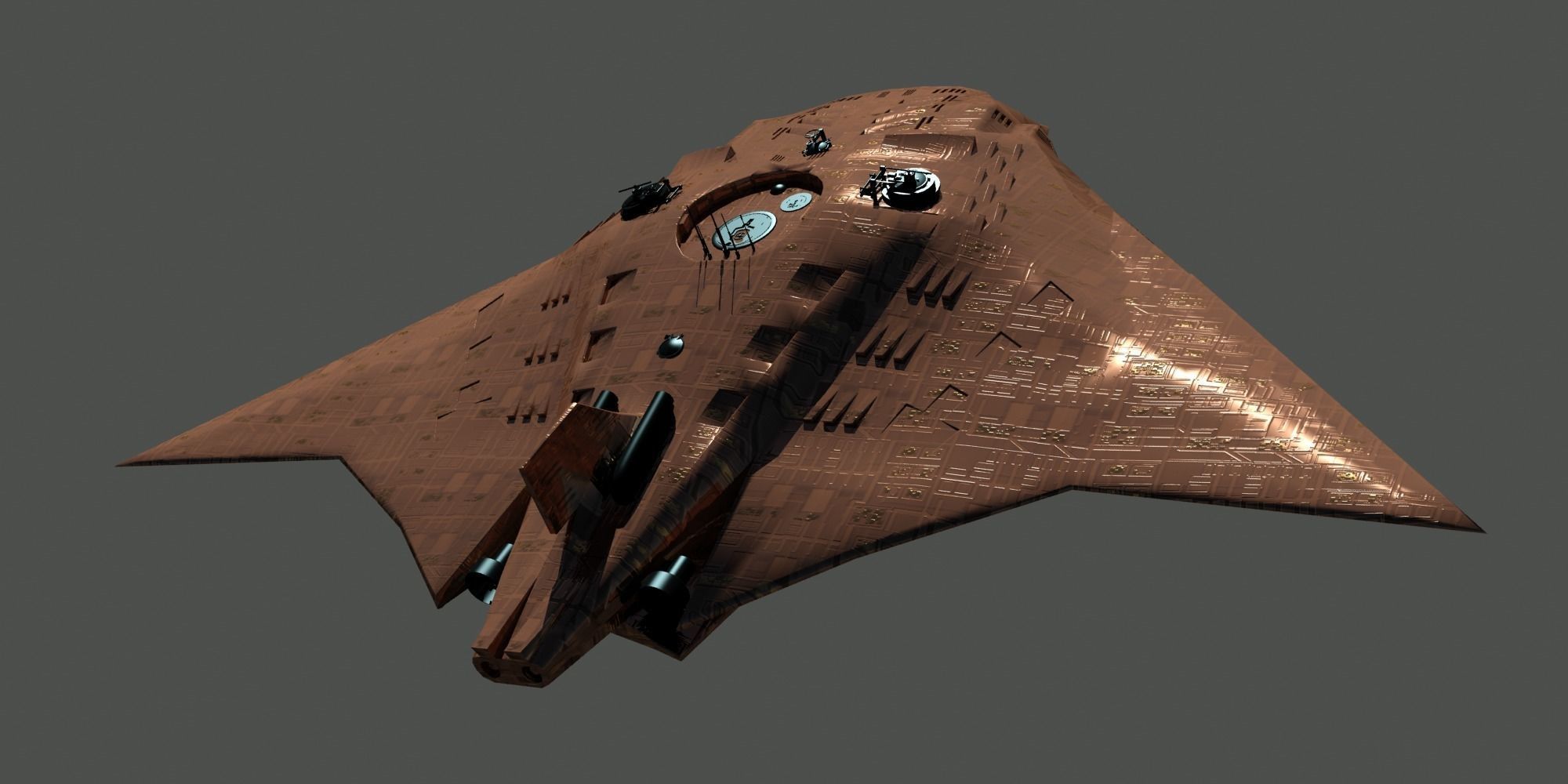Fantasy Manta sub 3D model_8