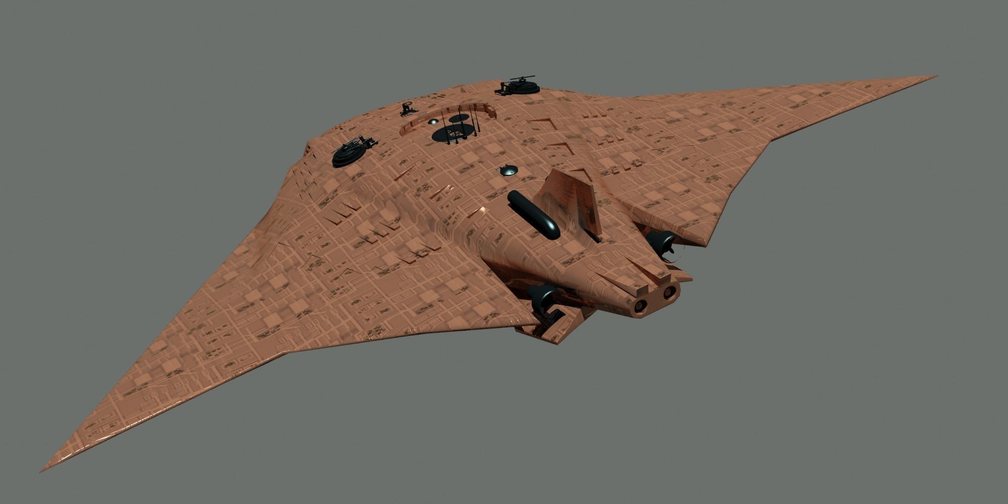 Fantasy Manta sub 3D model_1