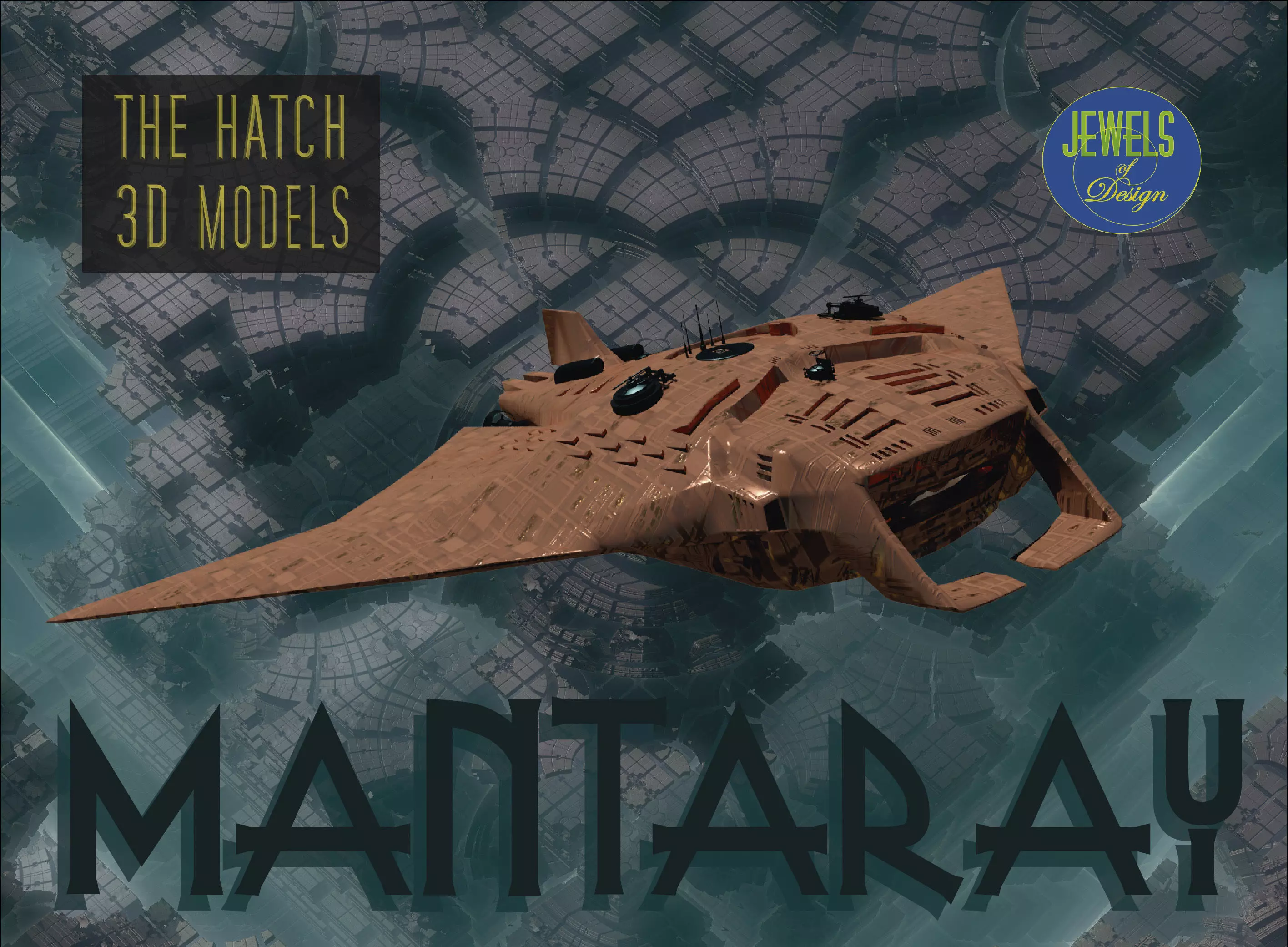 Fantasy Manta sub 3D model_0
