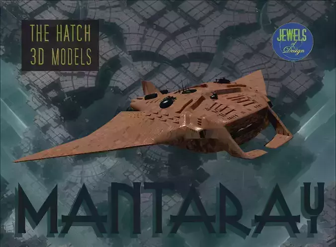 Fantasy Manta sub 3D model