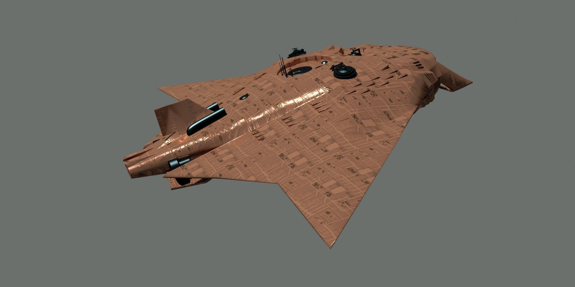 Fantasy Manta sub 3D model_2