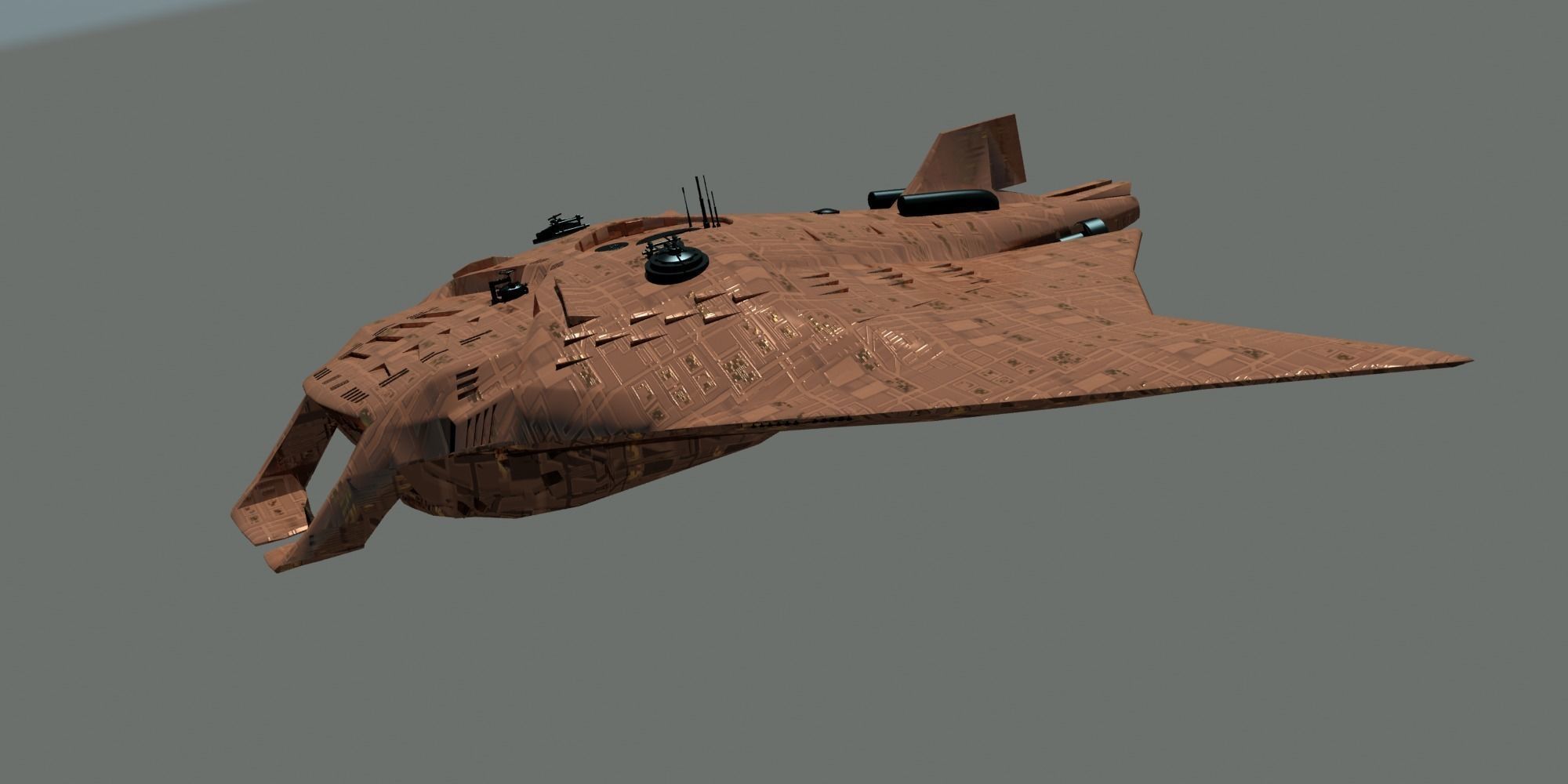 Fantasy Manta sub 3D model_5