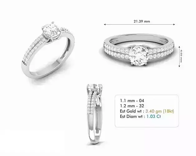 Diamond Wedding Ring  341