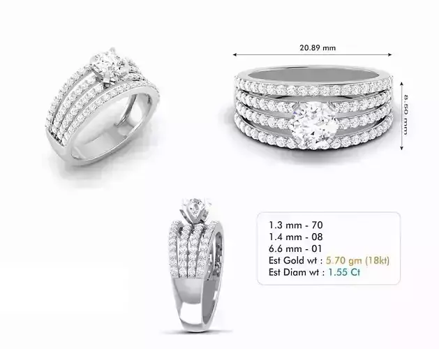 Diamond Wedding Ring  334