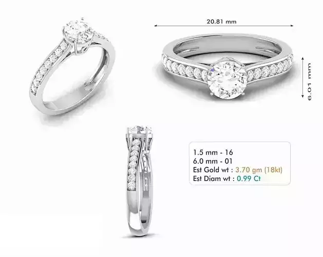 Diamond Wedding Ring  333