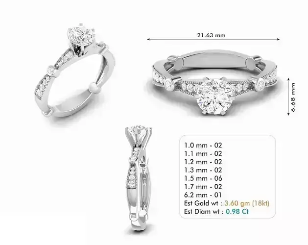 Diamond Wedding Ring  325