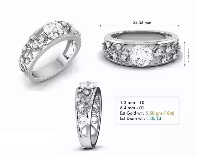 Diamond Wedding Ring  323