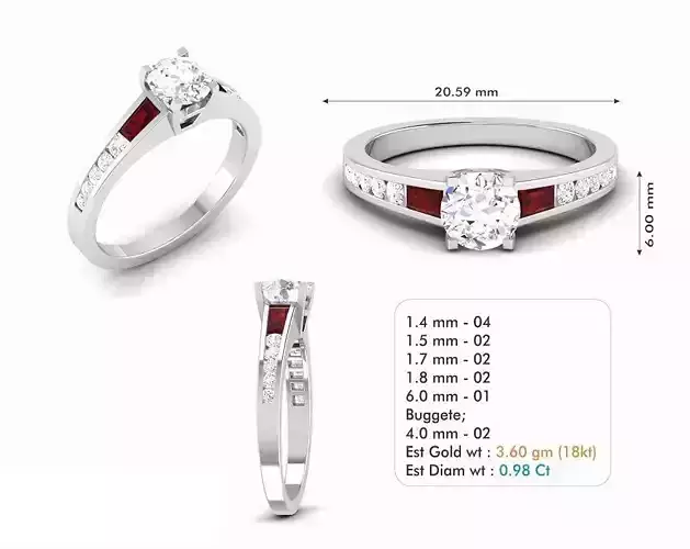 Diamond Wedding Ring  322