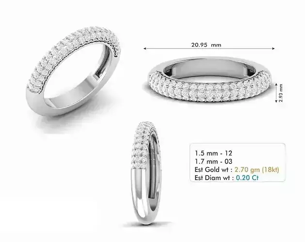 Diamond Wedding Ring  310