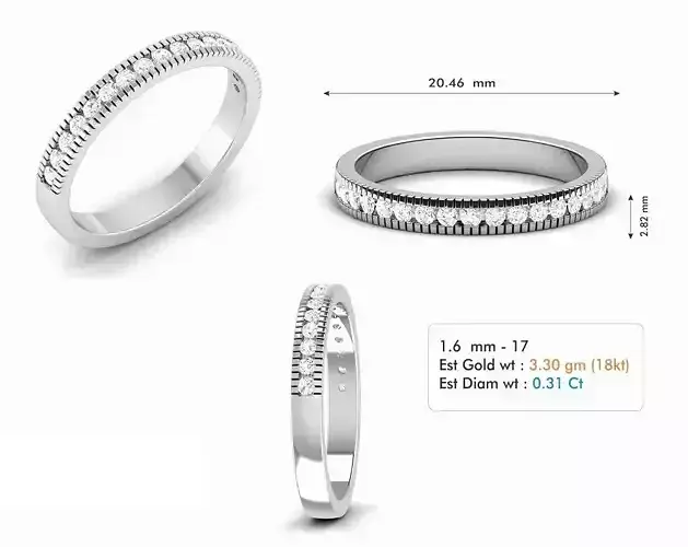 Diamond Wedding Ring  308