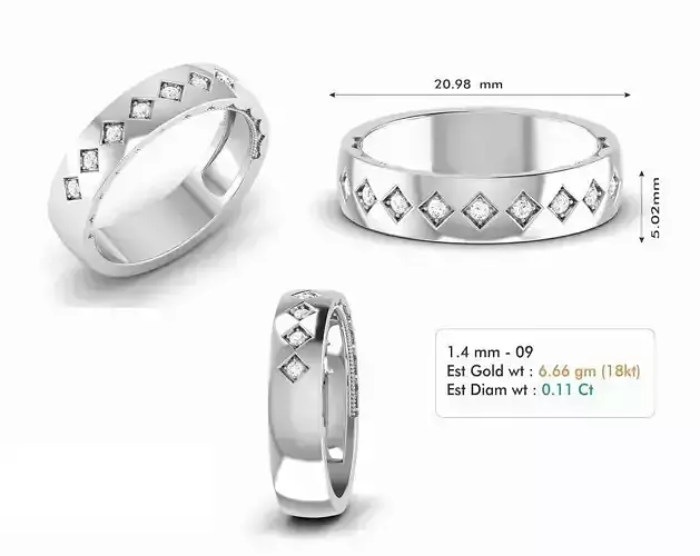 Diamond Wedding Ring  306