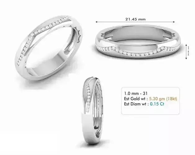 Diamond Wedding Ring  304