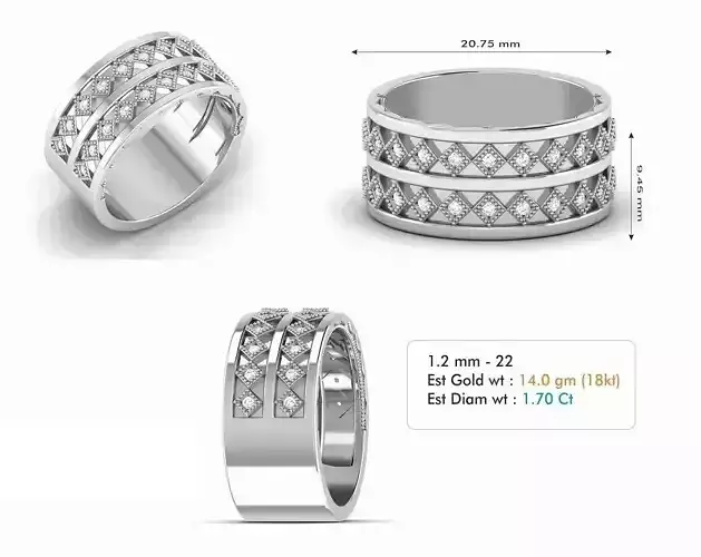 Diamond Wedding Ring  302
