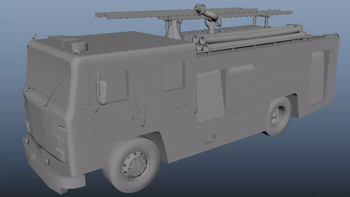 Fire Truck 3d Model 3D model_0