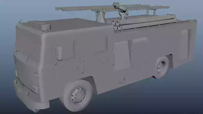 Fire Truck 3d Model 3D model