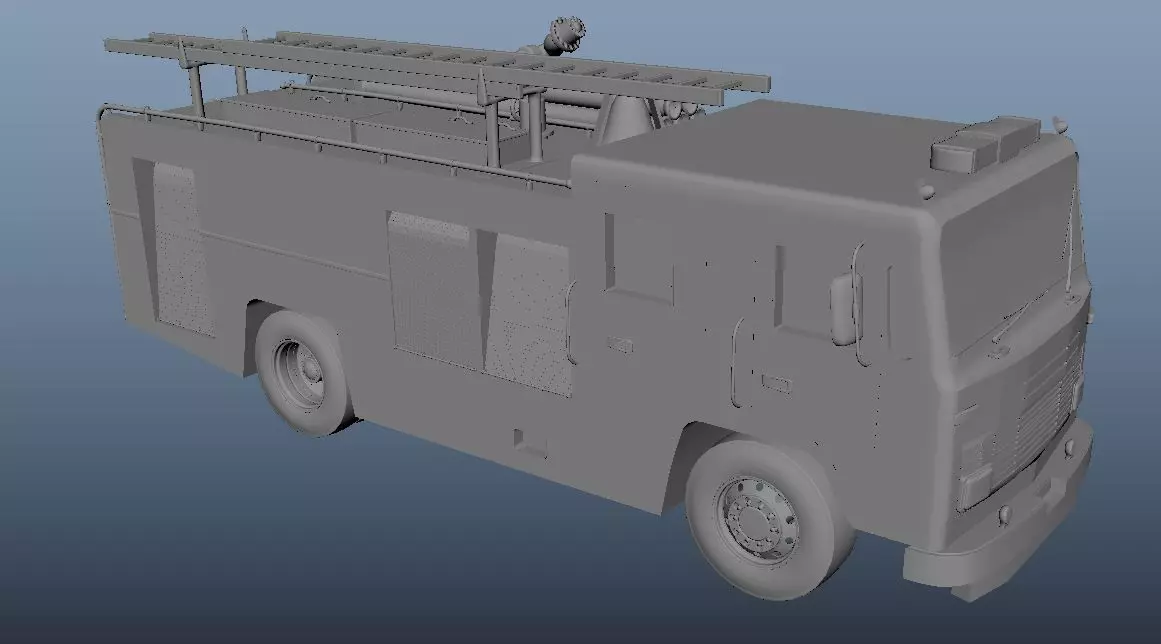 Fire Truck 3d Model 3D model_1