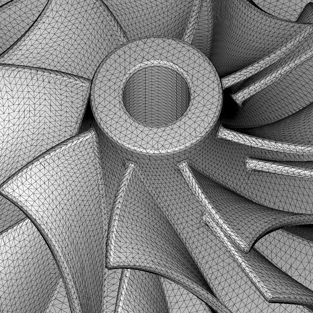 Rusty Centrifugal Pump Impeller 3D model_5