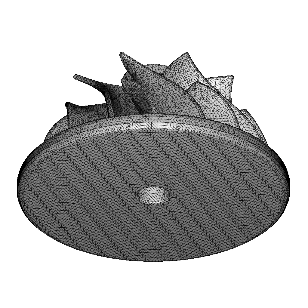 Rusty Centrifugal Pump Impeller 3D model_6