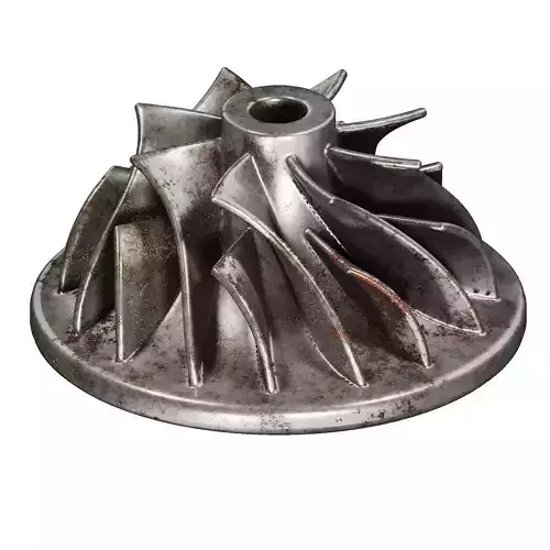Rusty Centrifugal Pump Impeller